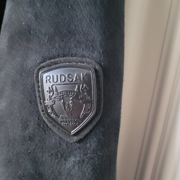 Rudsak Black Suede Moto Jacket - Picture 4 of 16